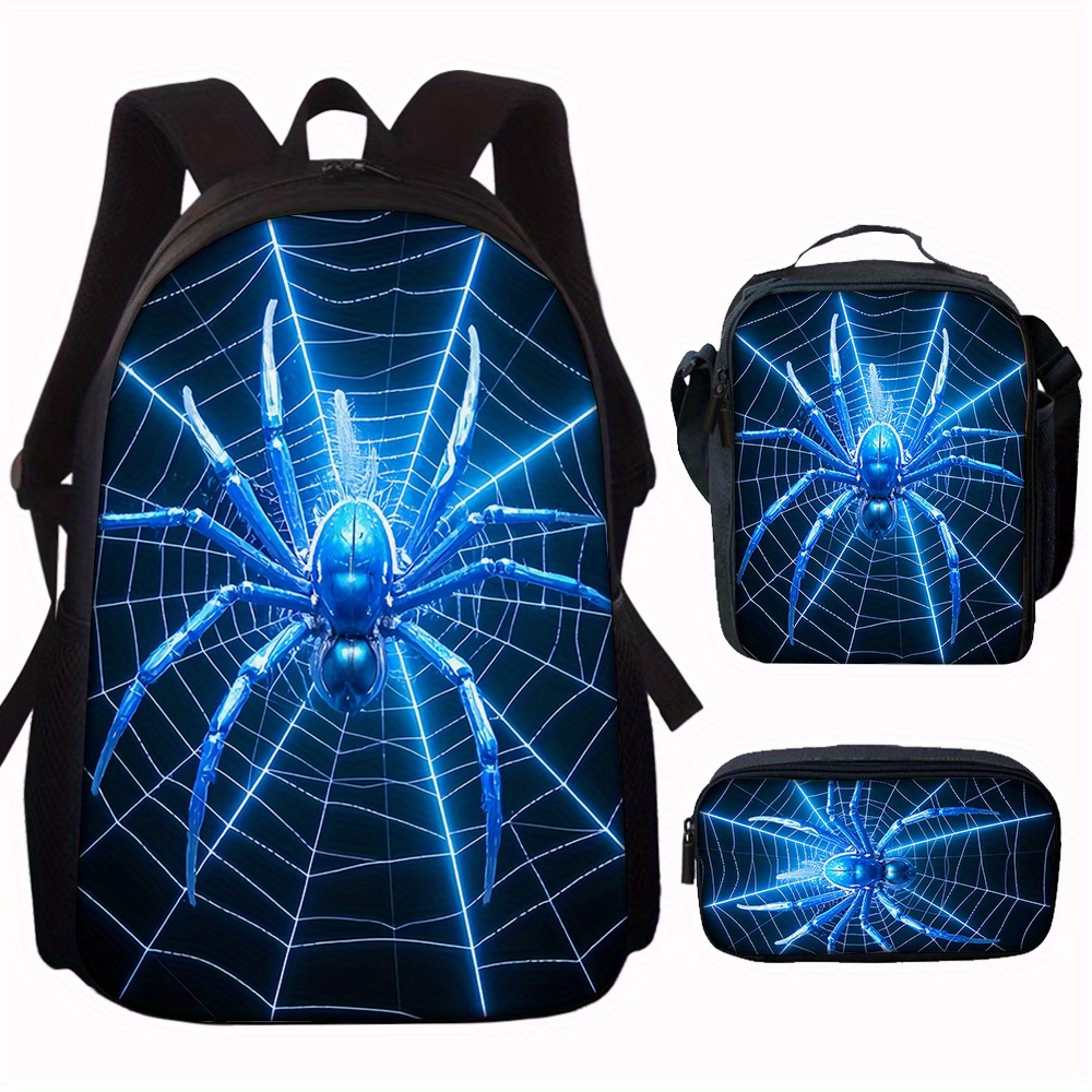 Pencil Case Large - Mochila com estampa de aranha, 3
