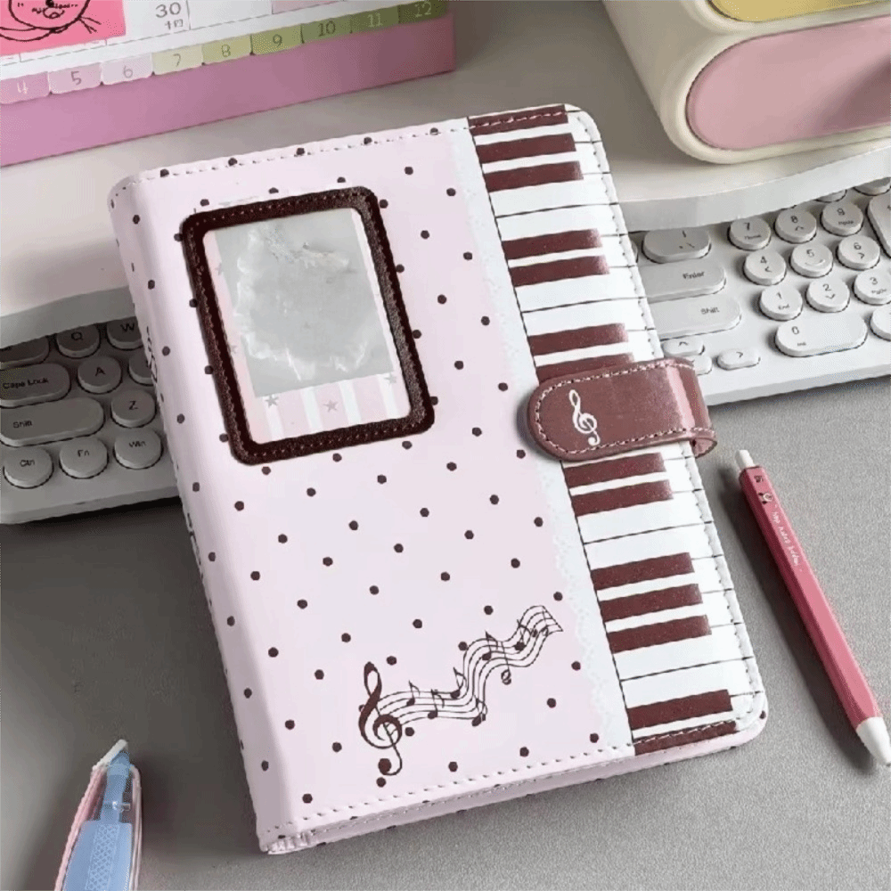 Notebook Dotted A5 - Caderno Fichário A5 de Couro PU