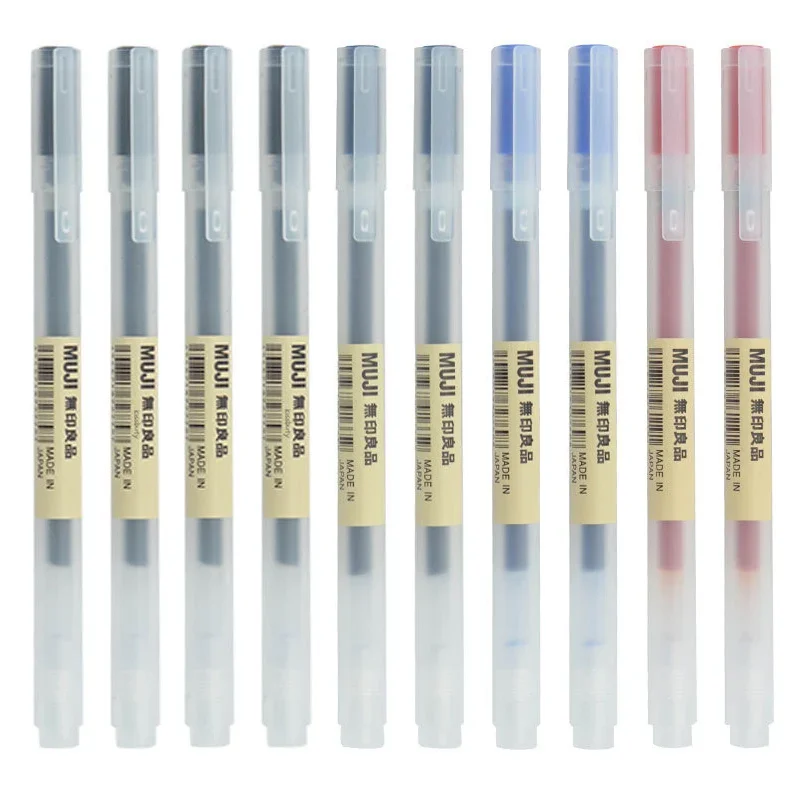 Stationery Supplies Business - 10-30 Pçs/set 0.38/0.5mm Caneta Gel Preto/Azul