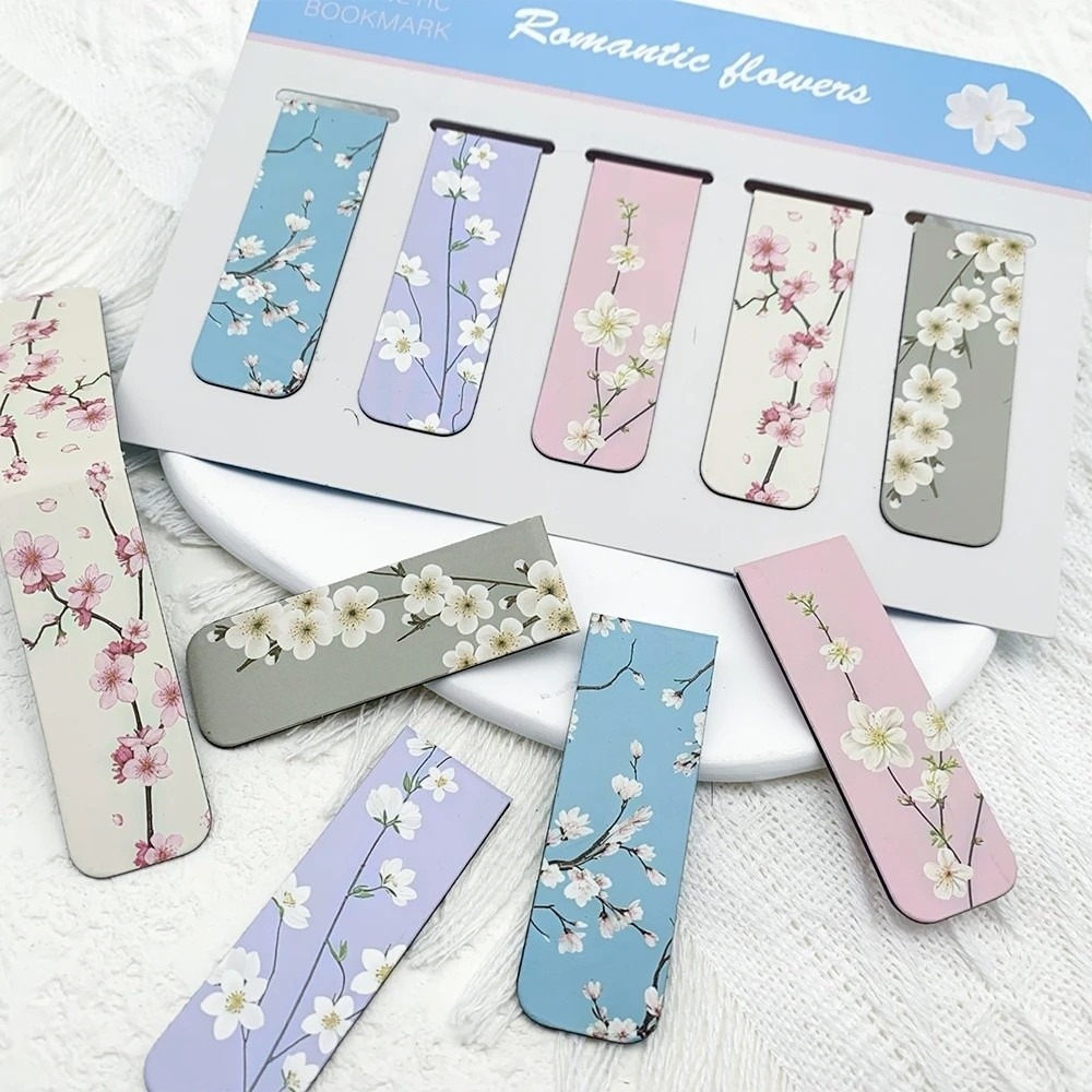 Bookmark Magnetic Clip - Conjunto de 5 Marcadores Magnéticos com