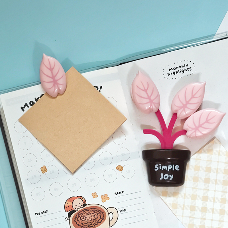 Paperclip Magnetic Set - Clipe de Mesa com Planta em