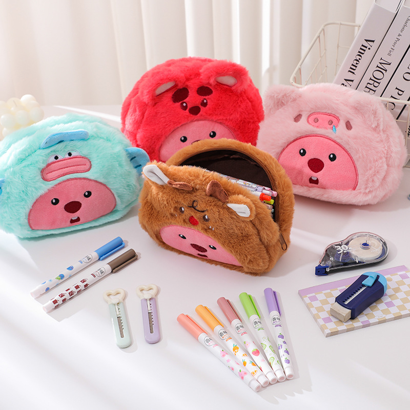 Pencil Case Large - Estojo de Lápis de Pelúcia em