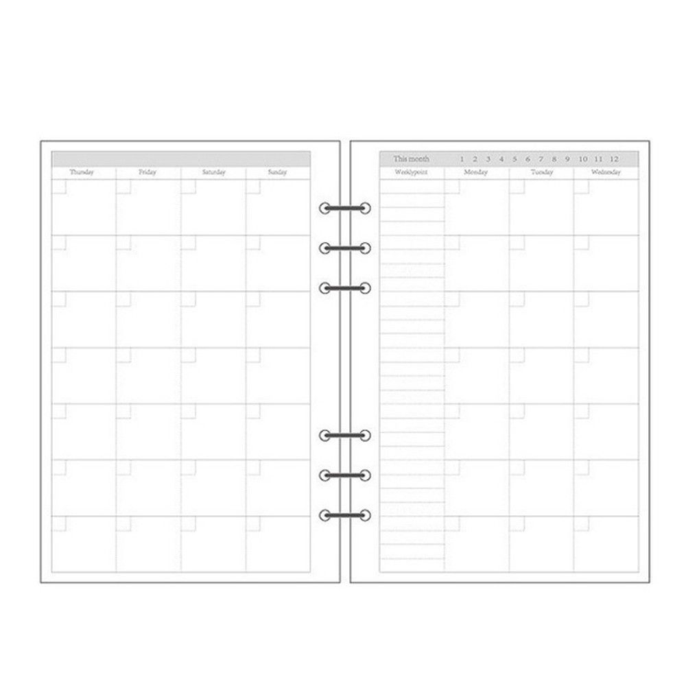 Notebook Dotted A5 - Planejador Diário em Quadriculado com 45