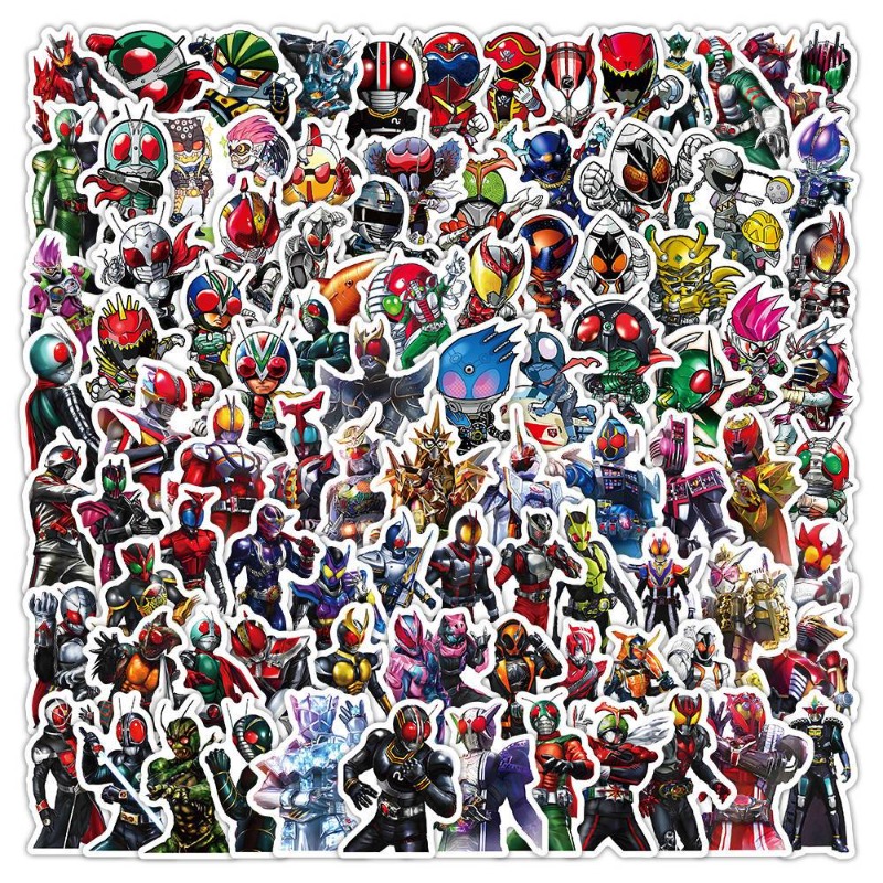 Memo Pad Sticky - 103 Adesivos Kamen Rider: Estética, Desenhos
