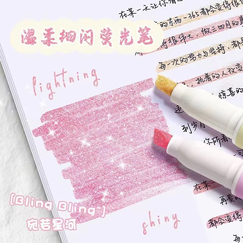 Caneta Marcadora com Glitter K - Highlighter Set Pastel avaliação e preço