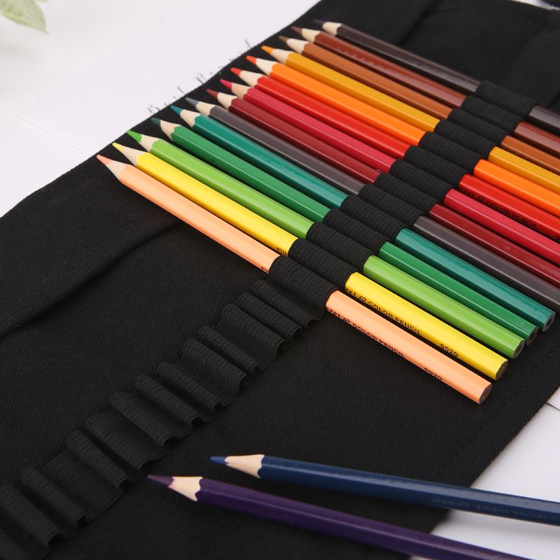 Lápis escolar de cor preta par - Pen Pouch Roll avaliação e preço