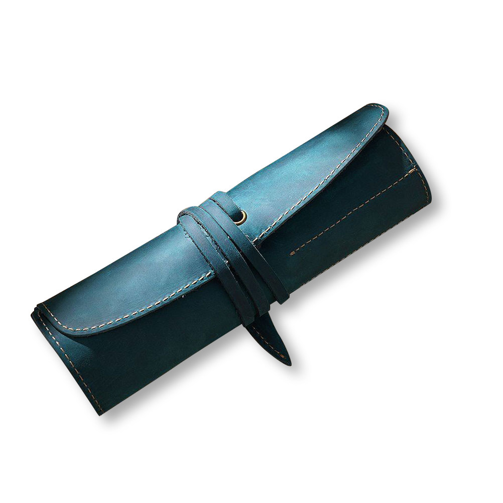 Estojo de canetas vintage azul - Pen Pouch Roll avaliação e preço