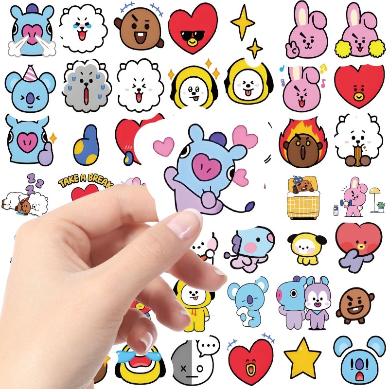 Adesivo BT21 Koya RJ Tata Shoo - Memo Pad Sticky avaliação e preço