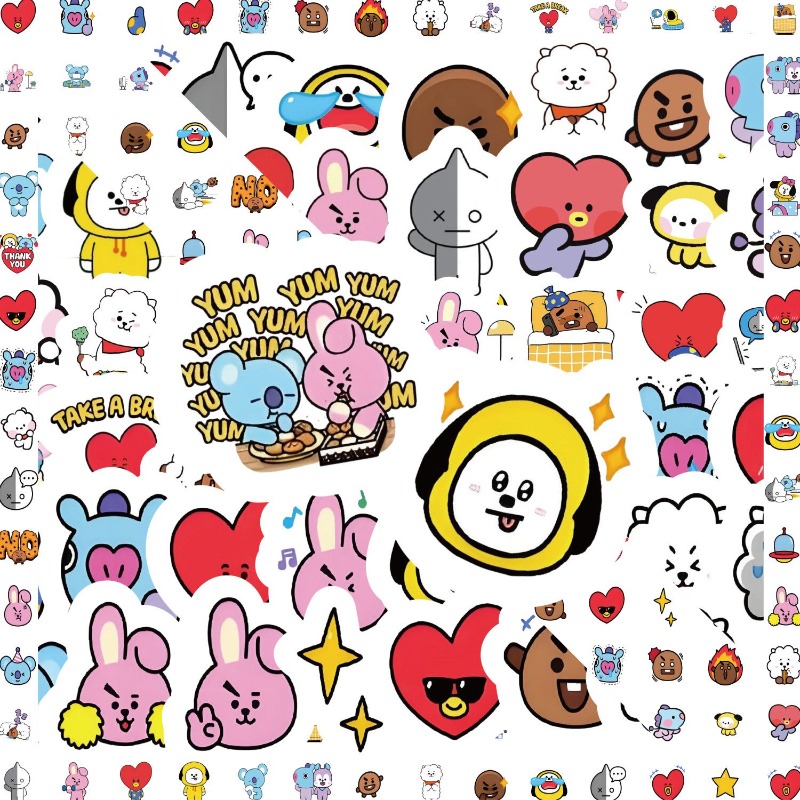 Adesivo BT21 Koya RJ Tata Shoo - Memo Pad Sticky avaliação e preço