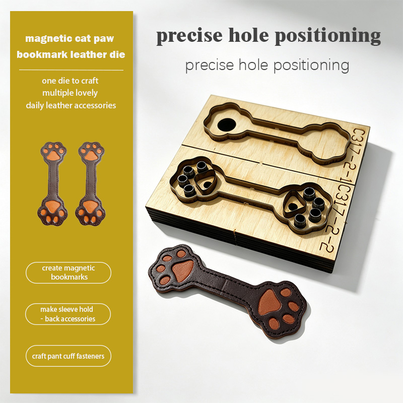 Molde de Corte de Couro C317 C - Bookmark Magnetic Clip avaliação e preço