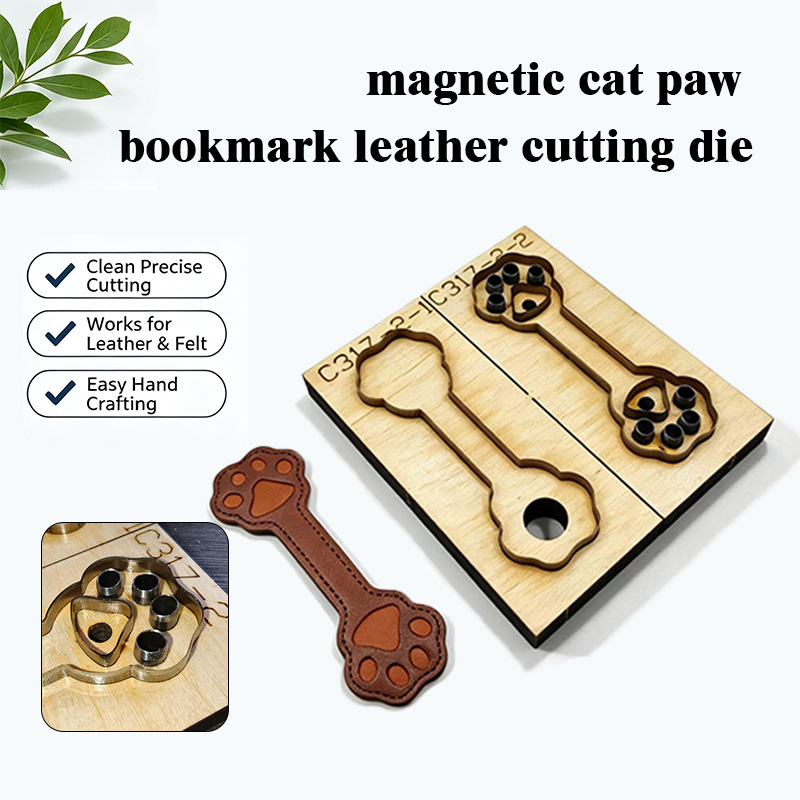 Molde de Corte de Couro C317 C - Bookmark Magnetic Clip avaliação e preço