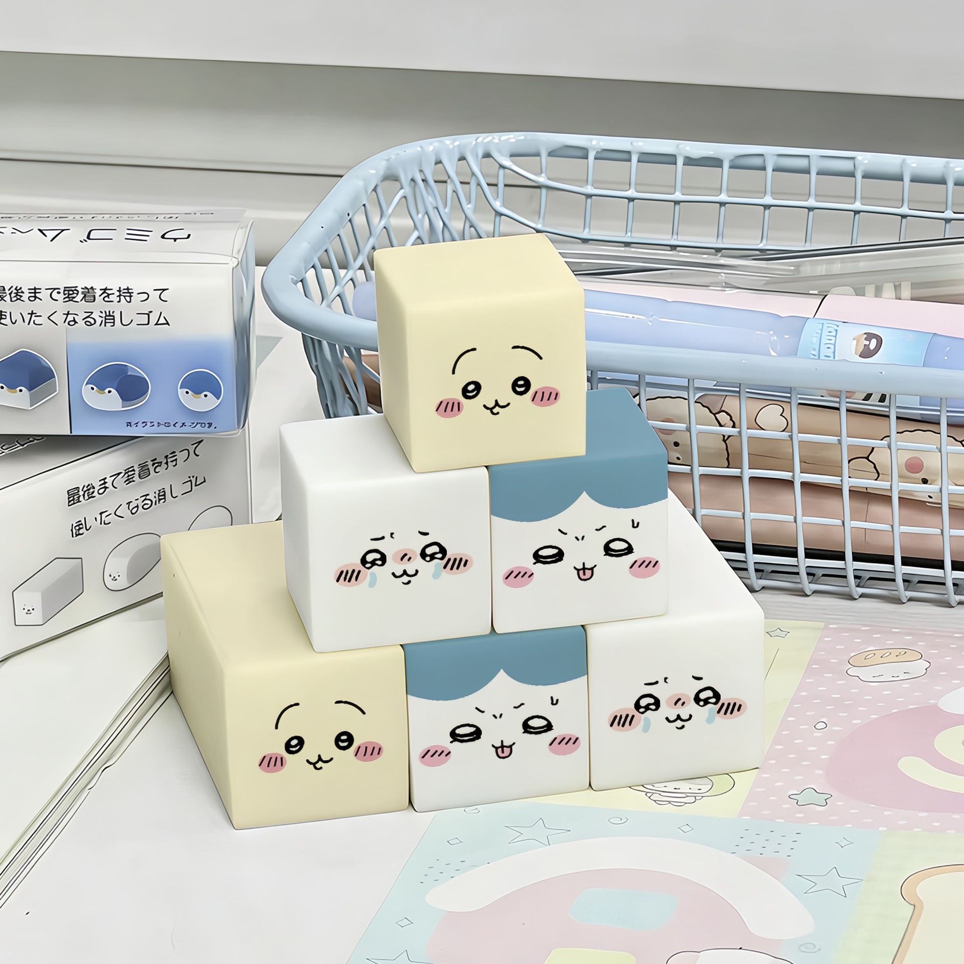 Borracha Chiikawa, Bonita e Di - Stationery Office avaliação e preço
