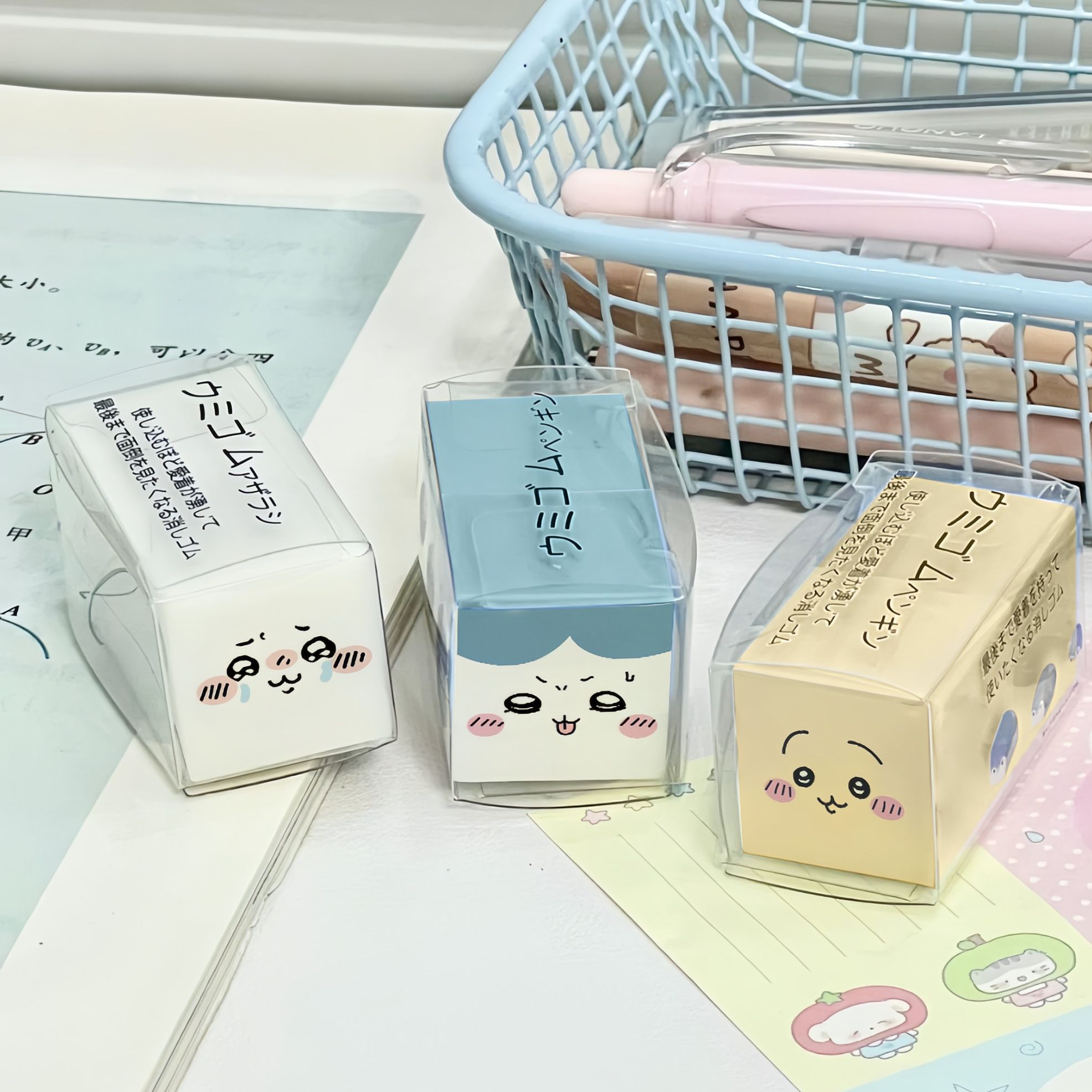 Borracha Chiikawa, Bonita e Di - Stationery Office avaliação e preço