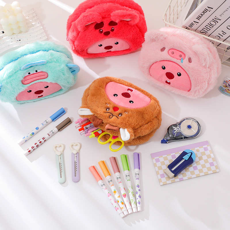 Estojo de Lápis de Pelúcia em  - Pencil Case Large avaliação e preço