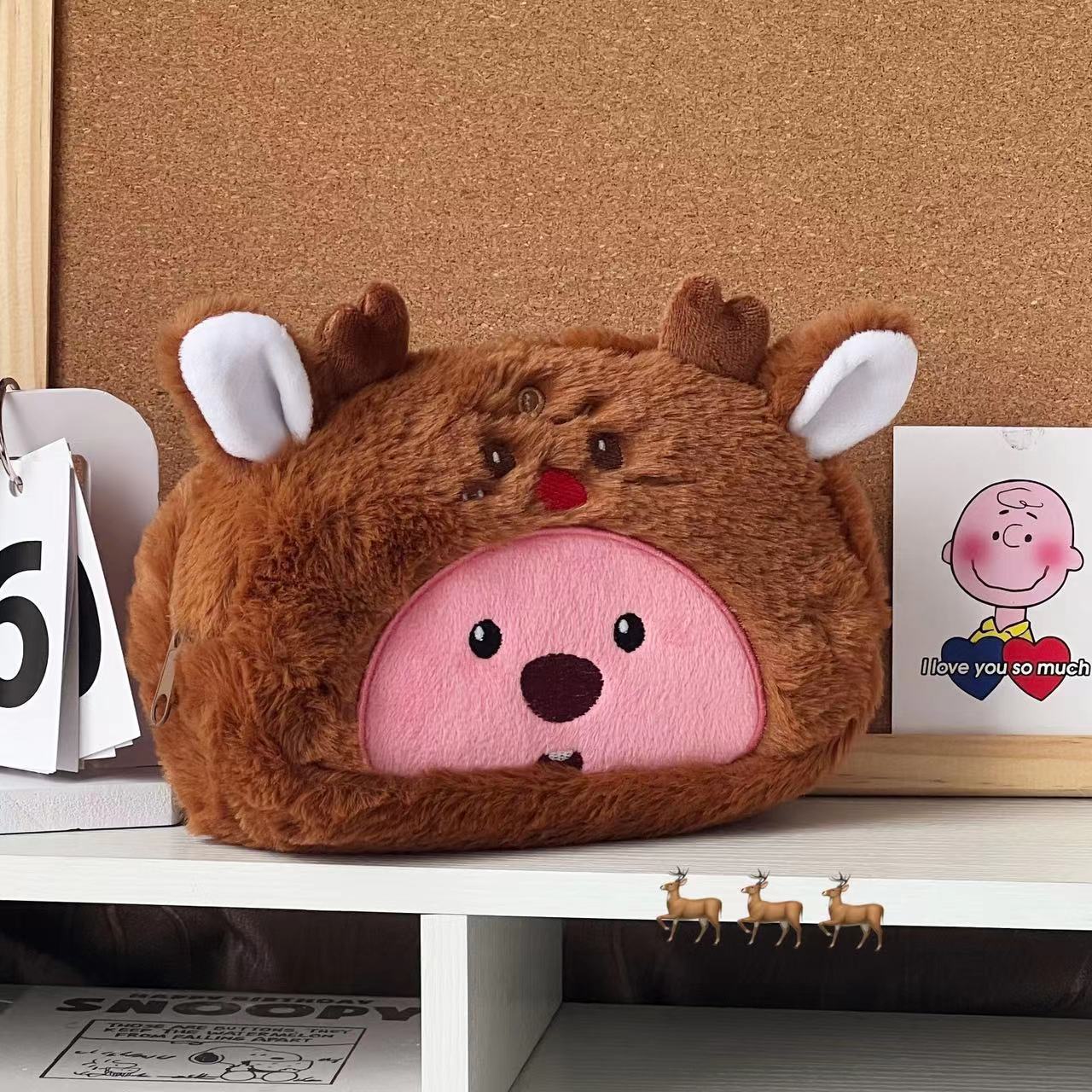 Estojo de Lápis de Pelúcia em  - Pencil Case Large avaliação e preço