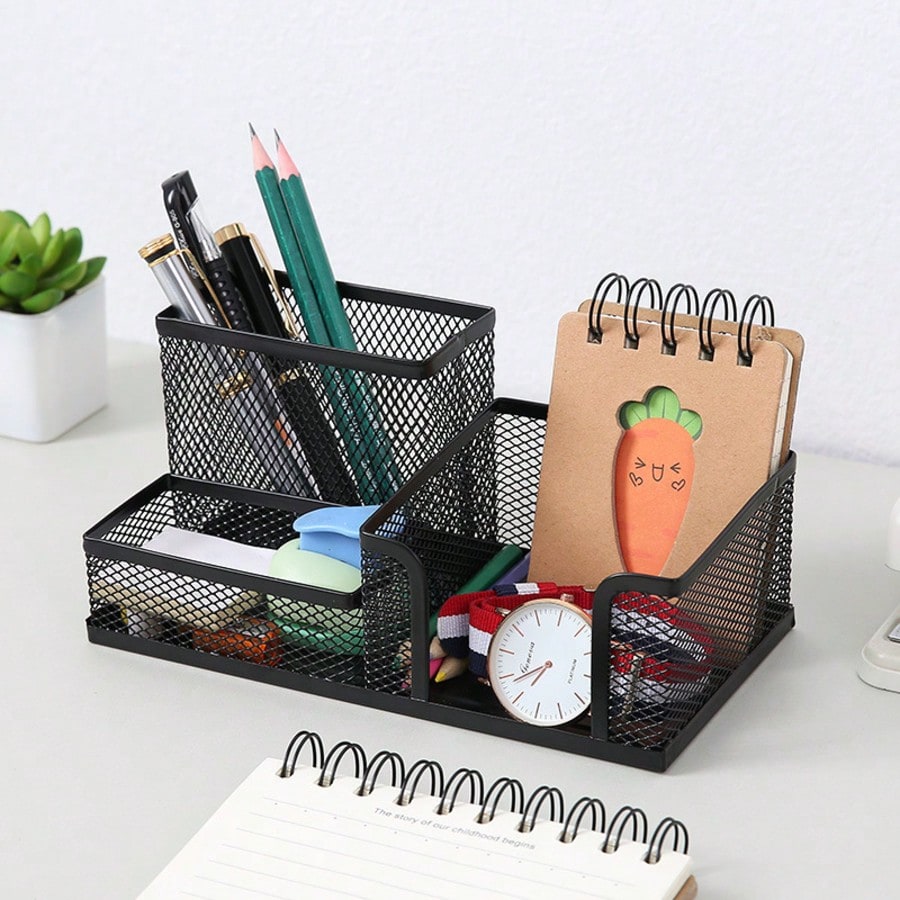 Organizador de mesa em metal p - Office Supply Office Stationery Items avaliação e preço